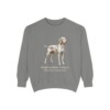 Wirehaired Vizsla Latin Sweatshirt, Grey, front view