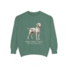 Wirehaired Vizsla Latin Sweatshirt, Light Green, front view