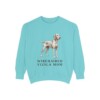 Wirehaired Vizsla Mom Sweatshirt, Chalky Mint, front view