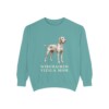 Wirehaired Vizsla Mom Sweatshirt, Seafoam, front view