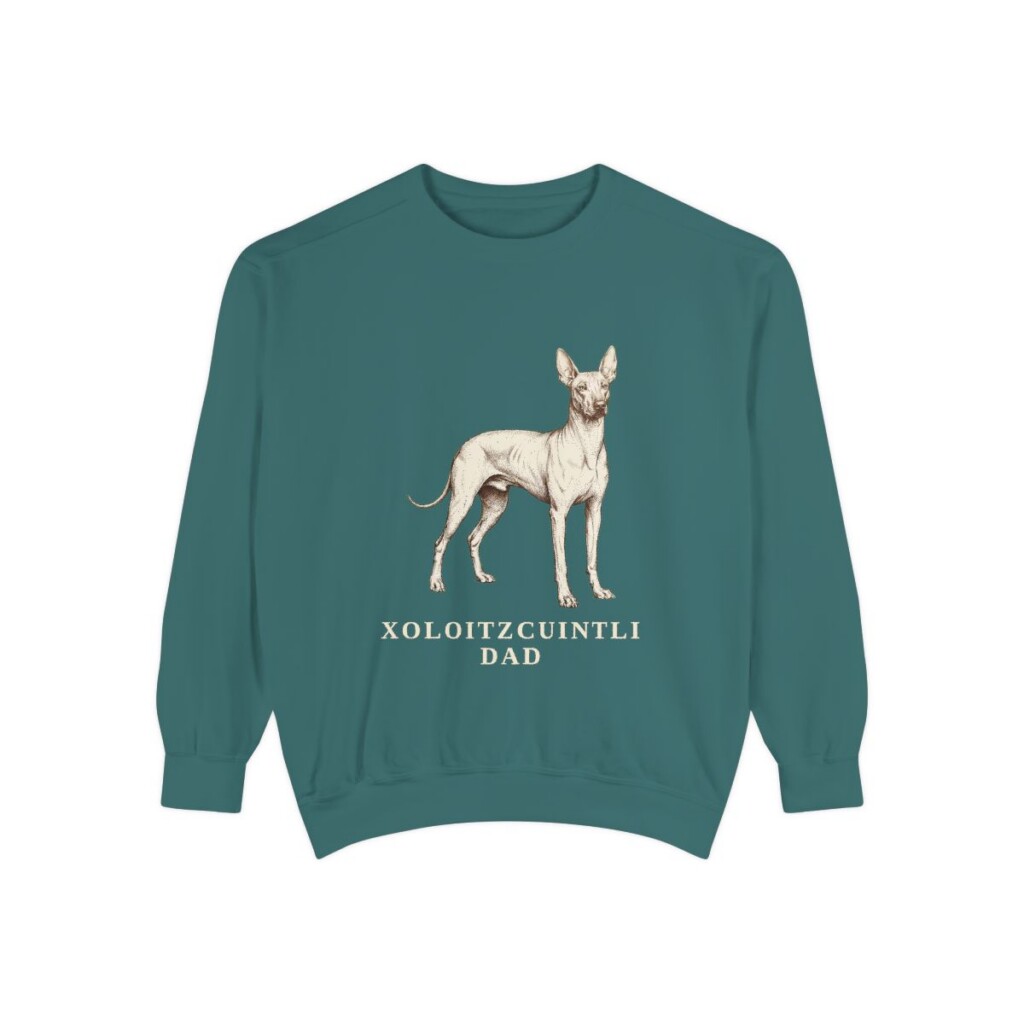 xoloitzcuintli sweatshirt, Blue Spruce