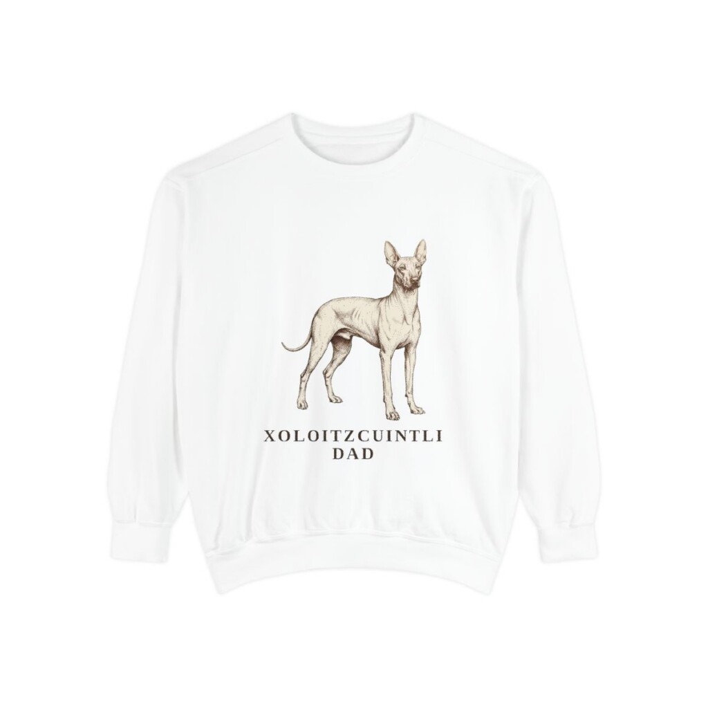 xoloitzcuintli sweatshirt, White