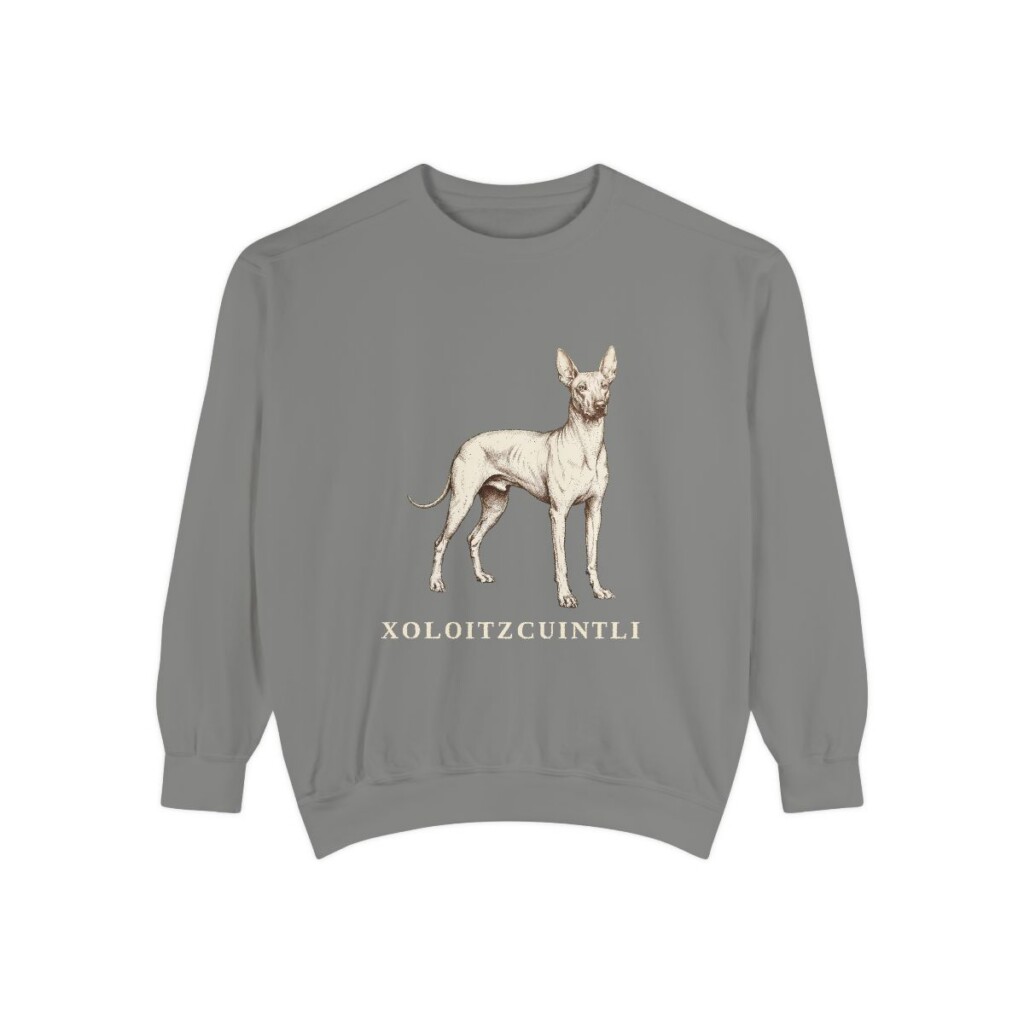 xoloitzcuintli sweatshirt, Grey