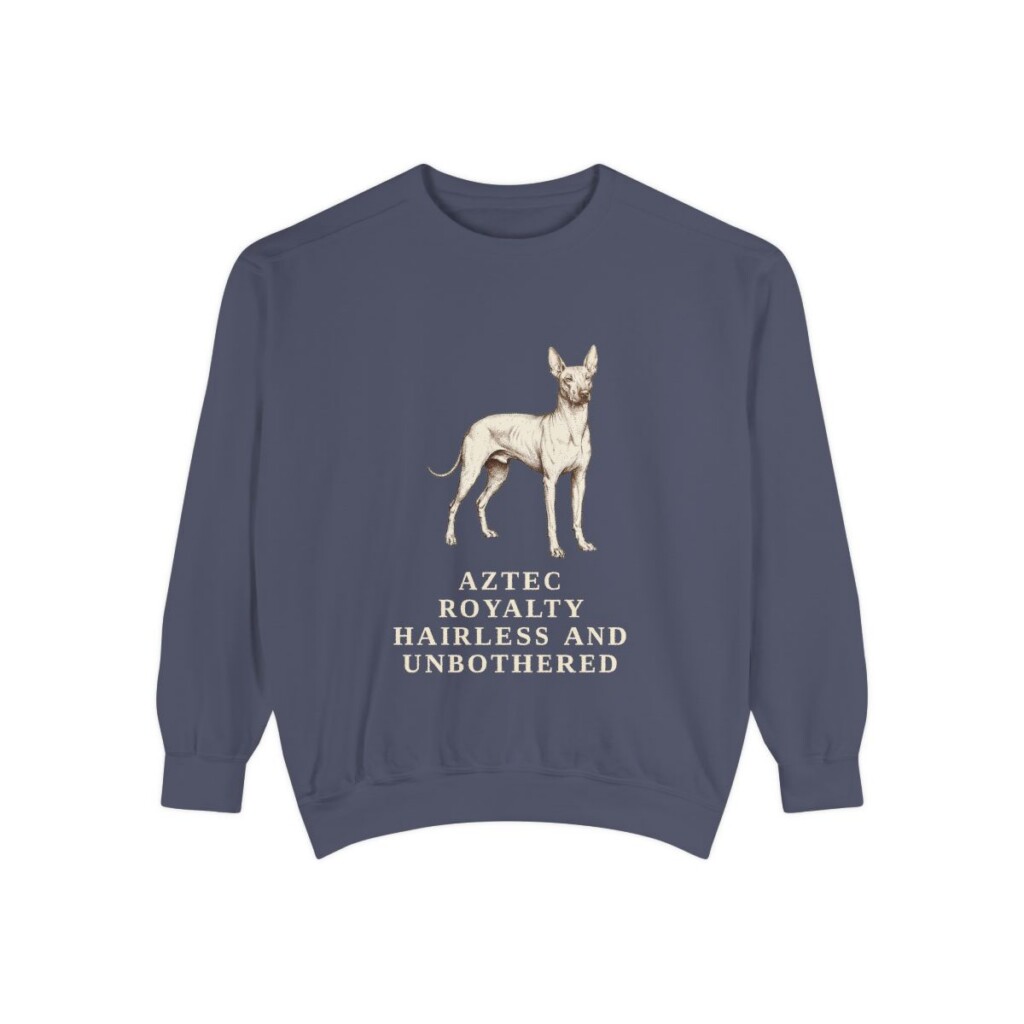 xoloitzcuintli sweatshirt, Denim
