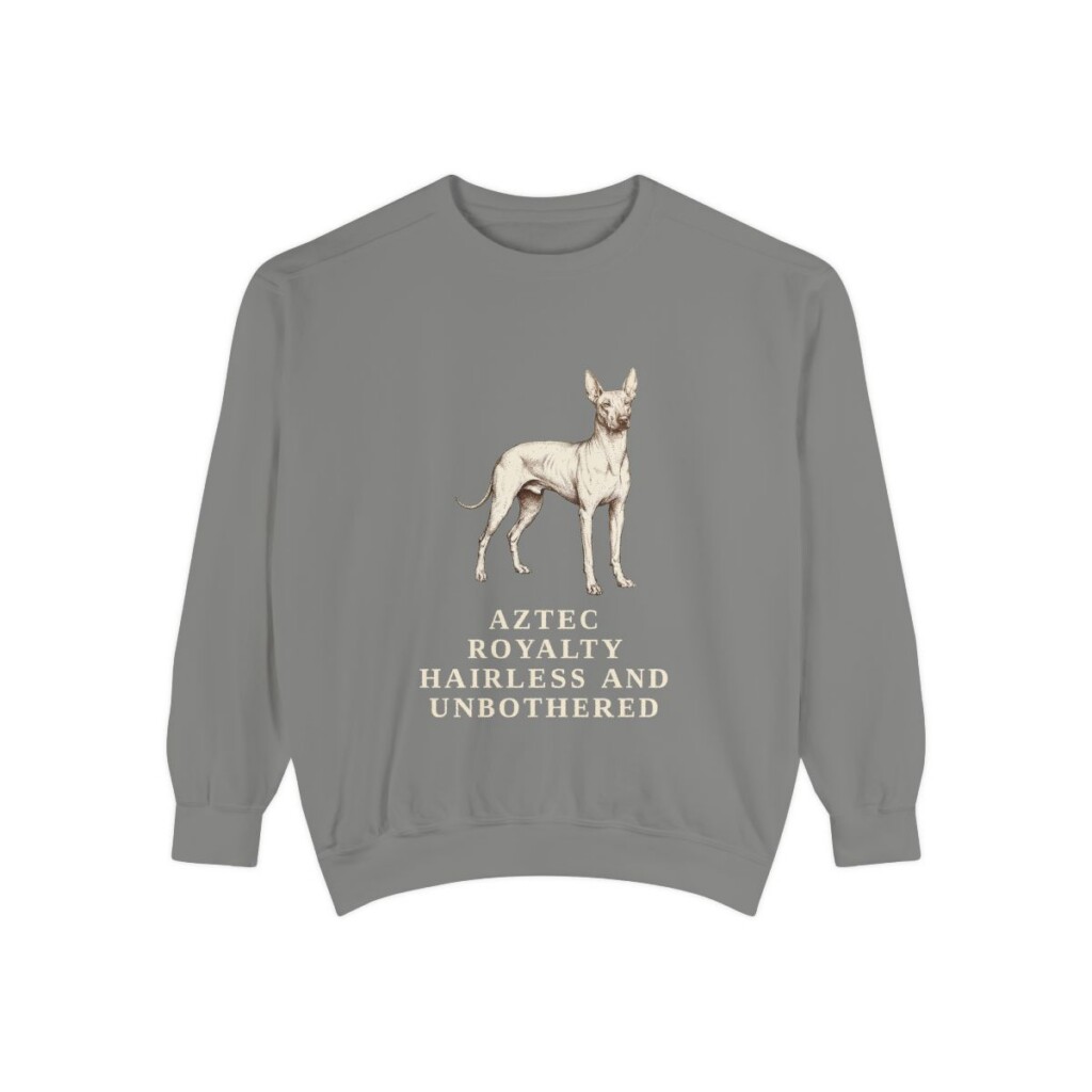 xoloitzcuintli sweatshirt, Grey