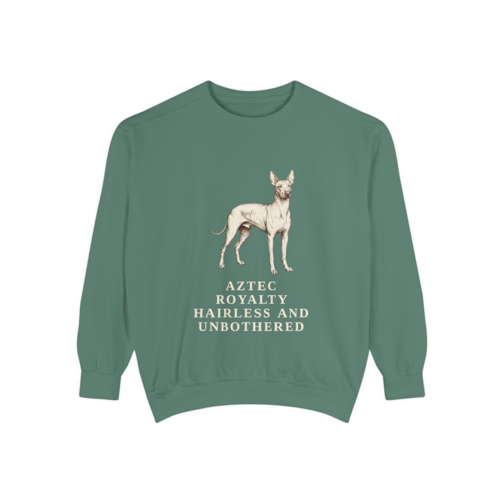 xoloitzcuintli sweatshirt, Light Green