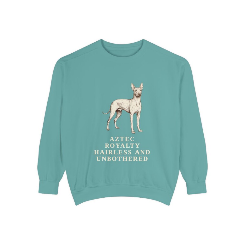 xoloitzcuintli sweatshirt, Seafoam