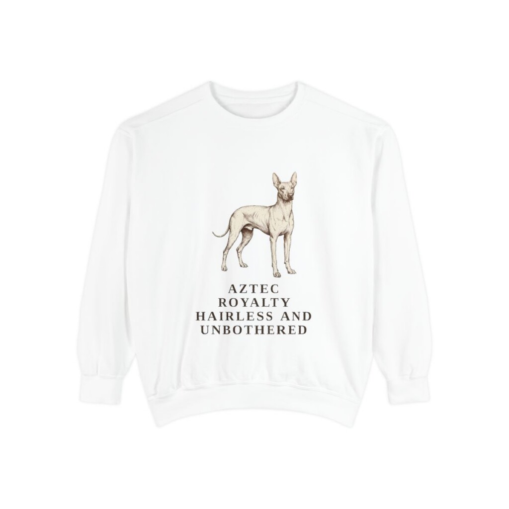 xoloitzcuintli sweatshirt, White