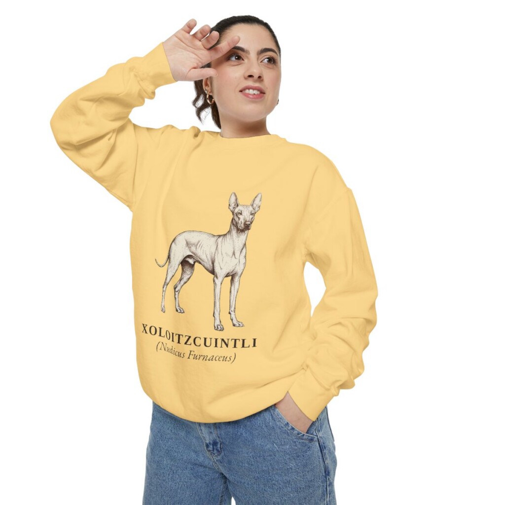 xoloitzcuintli sweatshirt, Butter