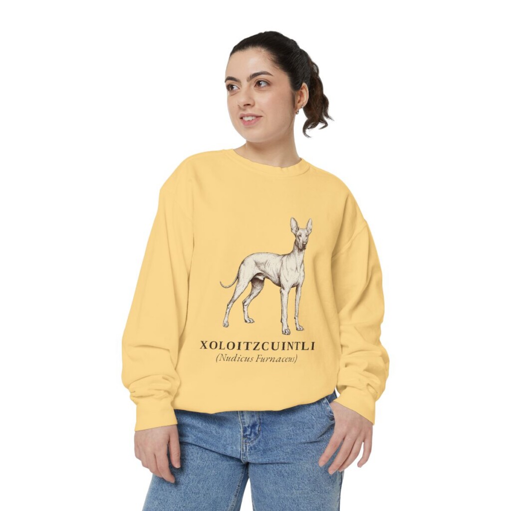 xoloitzcuintli sweatshirt, Butter