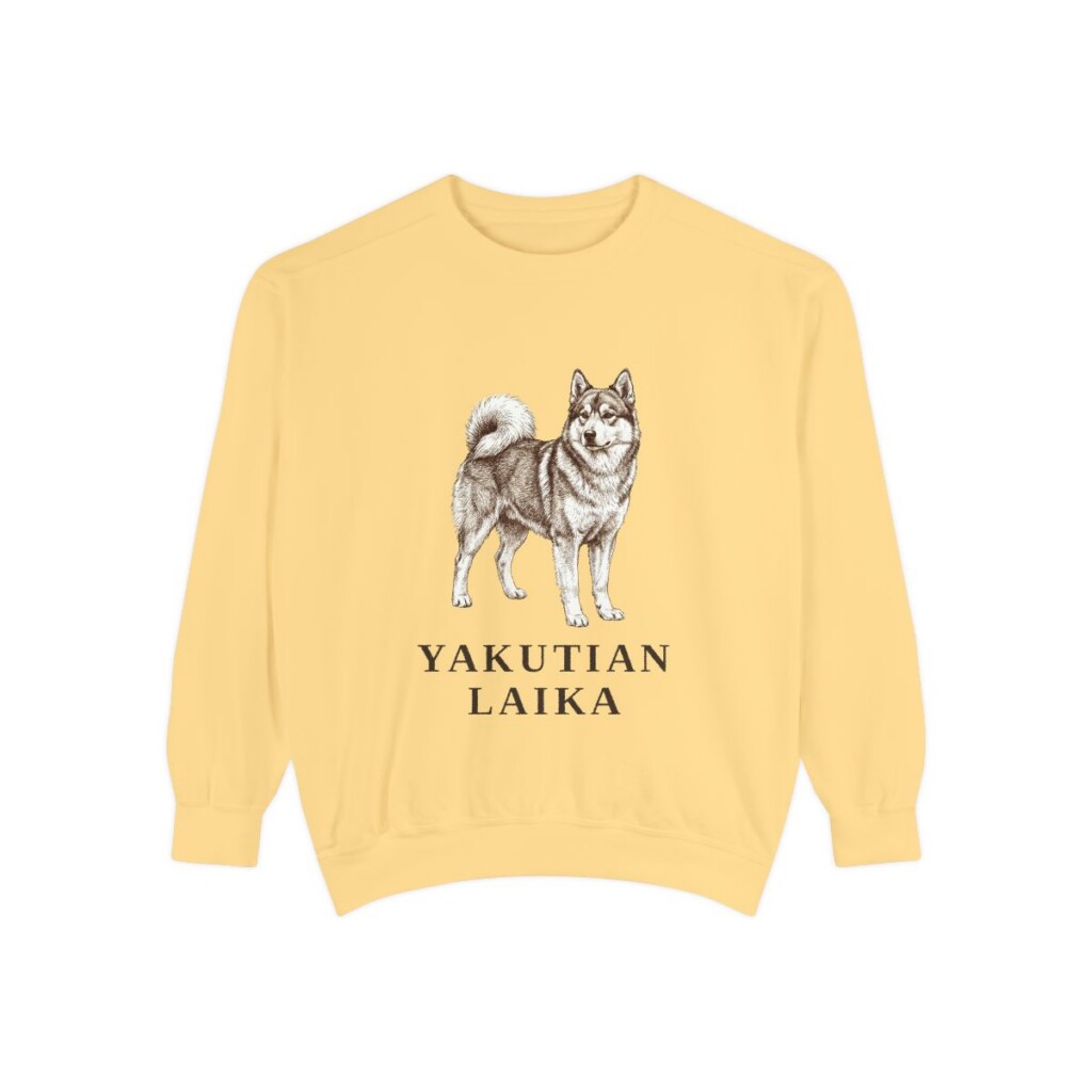 Yakutian Laika Sweatshirt, Butter, front view