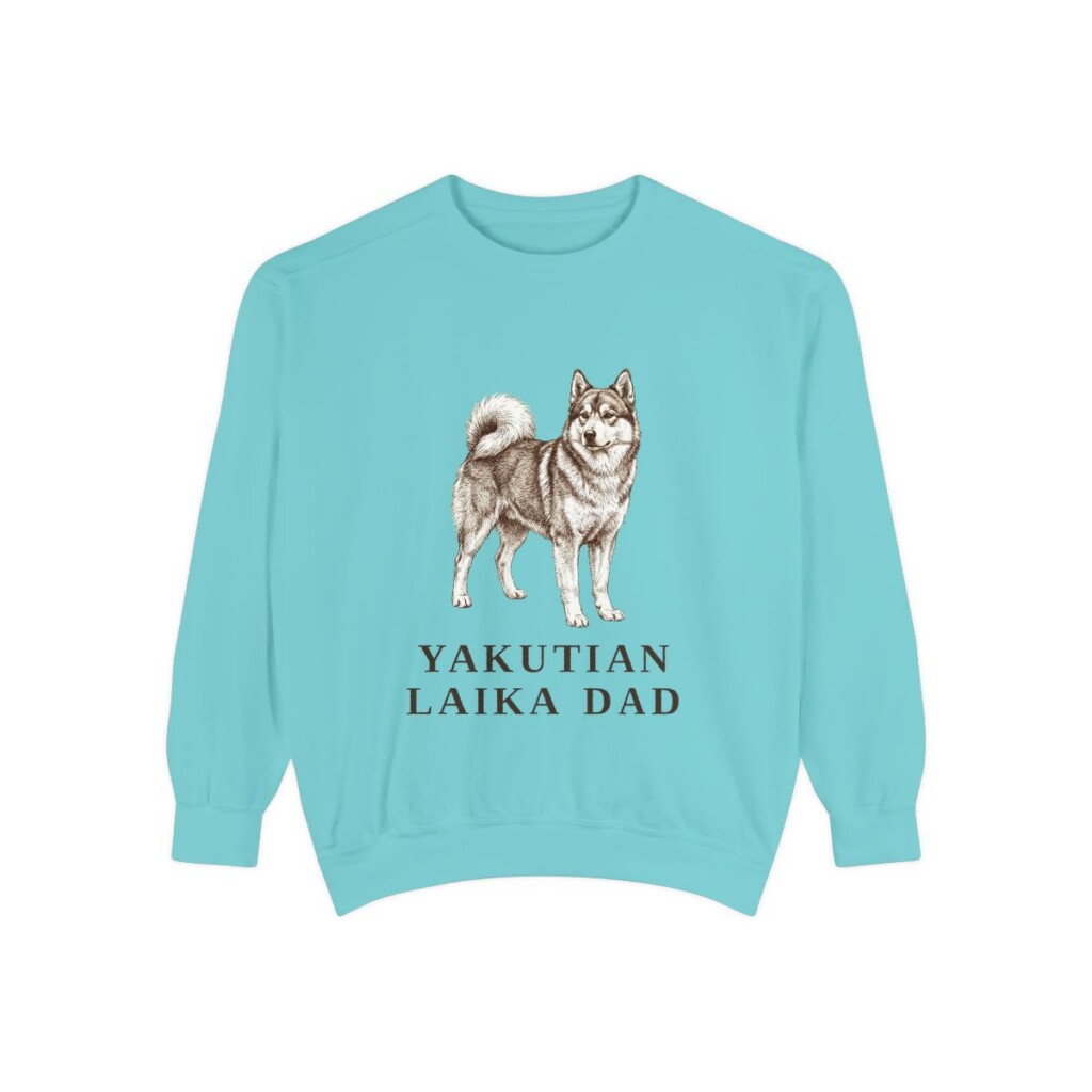 Yakutian Laika Dad Sweatshirt, Chalky Mint, front view