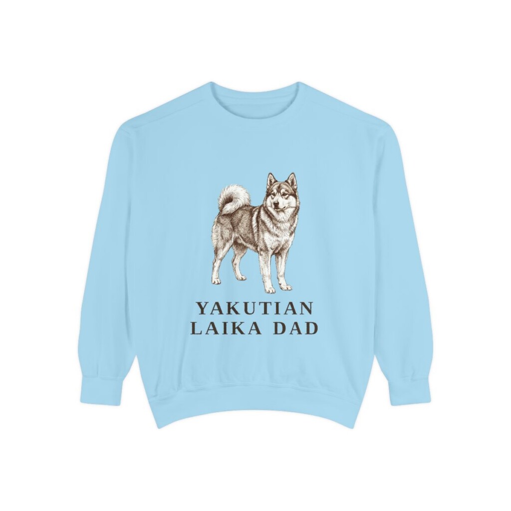 Yakutian Laika Dad Sweatshirt, Chambray, front view