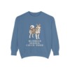 Yakutian Laika Humor Sweatshirt, Blue Jean, front view