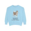 Yakutian Laika Humor Sweatshirt, Chambray, front view