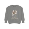 Yakutian Laika Humor Sweatshirt, Grey, front view