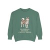 Yakutian Laika Humor Sweatshirt, Light Green, front view