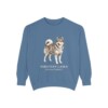 Yakutian Laika Latin Sweatshirt, Blue Jean, front view