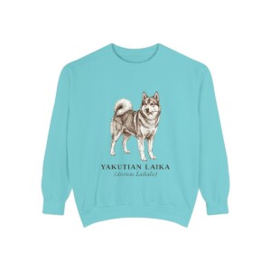 Yakutian Laika Latin Sweatshirt, Chalky Mint, front view