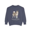 Yakutian Laika Latin Sweatshirt, Denim, front view