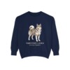 Yakutian Laika Latin Sweatshirt, True Navy, front view
