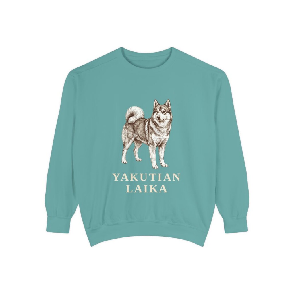 Yakutian Laika Sweatshirt, Seafoam, front view