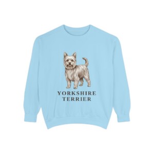 Yorkshire Terrier Sweatshirt, Chambray, front view