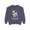 Yorkshire Terrier Sweatshirt, Denim, front view