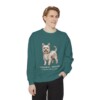 Yorkshire Terrier Latin Sweatshirt, Blue Spruce, person 1 front