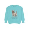 Yorkshire Terrier Latin Sweatshirt, Chalky Mint, front view