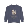 Yorkshire Terrier Mom Sweatshirt, Denim, front view