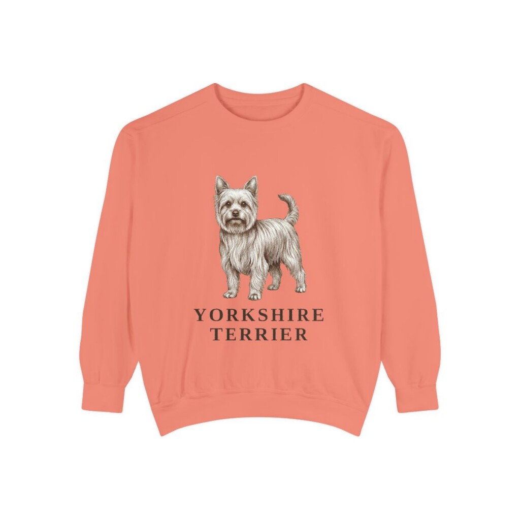Yorkshire Terrier Sweatshirt, Terracotta, front view