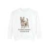 Yorkshire Terrier Sweatshirt, White, front view